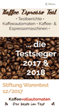 Mobile Screenshot of kaffee-espresso-test.de